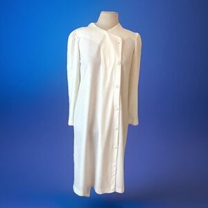 Y2k Grannycore Vintage 80's Cora's closet Dress Cream Petite M Whimsicore